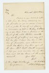 1862-09-09 W.H. Clark requests a promotion to Captain of Company G by W. H. Clark