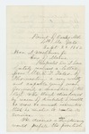 1862-09-22  Chaplain B.A. Chase recommends E. Fales for appointment