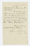 1862-09-28  Edmond Cowing of Company B requests his descriptive list