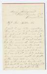 1862-12-18 Alpha Buker of Company A requests his descriptive list by Alpha Buker