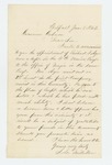 1863-01-08 S.L. Milliken recommends the appointment of Richard Ayer as Major by S. L. Milliken