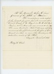1863-03-19  Henry H. Clark recommends Sergeant Enoch Lurvey for promotion to Lieutenant
