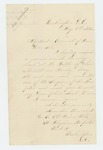 1863-05-09  Leander Howard of Company G requests his descriptive list sent to the hospital
