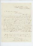 1863-10-25  Lieutenant George Knowlton declines his officer's commission as he wishes to retire to private life