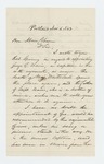 1863-11-06  Woodbury Davis writes Governor Coburn regarding promotion for George G. Davis