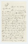 1863-11-07  T. Harmon recommends Captain George Davis for promotion