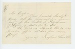 1864-03-17  Rufus Smith requests information on the death of Adniram Dyer