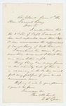 1864-06-05  E.R. Spear recommends Sergeant Perry for appointment