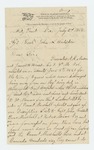 1864-07-02  Privates N.R. Nason [Nelson] and James H. Hines of Company F requests papers for discharge