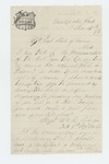 1864-11-29  Sergeant William D. Gilmore requests his descriptive list for discharge