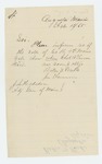 1865-02-13  Baker & Weeks request information on the death of Charles A. Turner
