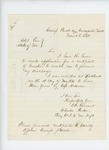 1865-03-08  Charles Parker of Company I requests his certificate of muster to obtain a discharge