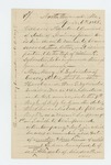 1865-04-06  J.M. Ayer requests information from Adjutant General Hodsdon about William T. Sylvester