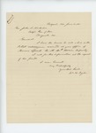 1865-06-10  W.H. Fogler requests information about Horace Speed of Company A