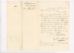 Letter from Lewis B. Goodwin to the Honorable Leonard Andrews stating he is ready to obey orders, April 20, 1861