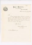 Letter from Colonel Mark H. Dunnell to Governor Washburn, July 13, 1861