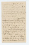 1862-07-01  J.G. Sanborn writes to his uncle regarding vacancies in the regiment