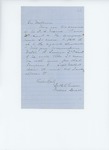 Undated - Seth Gordon and Frederic Speed write to Governor Washburn regarding recruitment needs and promotion of Walter Sawyer by Seth Gordon and Frederic Speed