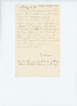 Undated (circa 1861) - Recommendation of Sergeant Charles H. Dow for 2nd Lieutenant