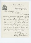 1861-06-20 Adjutant General Hodsdon authorizes issue of revolvers and ammunition to regiment officers by John L. Hodsdon