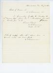 1861-08-19 Bill for supper and breakfast for Company H by E. A. Scamman