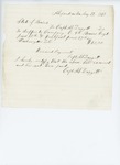 1861-08-19  Bill for supper and breakfast for Company E