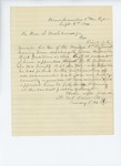 1861-09-04 Lieutenant Colonel Ilsley requests appointment of Adelbert Twitchell as Quartermaster by Edwin Ilsley