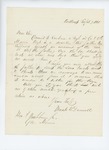 1861-09-07  Copy of letter from Mark Dunnell advising the return of deserter Sergeant Daniel W. Scribner without charges
