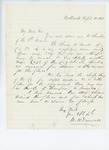 1861-09-10  Mark Dunnell recommends Lt. Charles H. Small for promotion to Captain