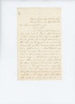 1861-09-16 Colonel Nathaniel Jackson writes Governor Washburn regarding appointments of Captain Heath and Captain Scammon by Nathaniel J. Jackson