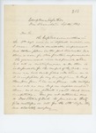 1861-09-22  Surgeon George E. Brickett writes Governor Washburn about the needed improvements to the hospital