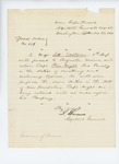 1861-09-25 Special Order 259 ordering Major Seth Eastman to relieve Captain Thomas Hight of mustering and disbursing duties by War Department