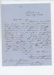1861-10-17   Edward W. Thompson recommends Jere Owen for lieutenant