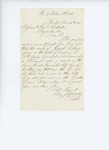 1861-11-12 Charles J. McCarthy requests certification that James Connor is on the rolls of Company D by Charles J. McCarthy
