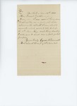 1861-11-13 Lieutenant Cyrus Wormell writes Governor Washburn about recruits and deserters by Cyrus Monroe Wormell