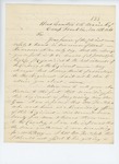 1861-11-16 Colonel Jackson writes Colonel Miller regarding changes to the regiment by Nathaniel Jackson