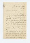 1861-12-05 Chaplain John R. Adams writes Governor Washburn by John R. Adams