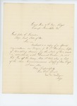1861-12-03 Adjutant George Graffam forwards a copy of a special requisition on Major J.W. Gardiner by George Graffam