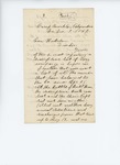 1861-12-09 Captain A.S. Daggett requests the company descriptive list by A. S. Daggett