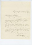 1861-12-10 Colonel Jackson writes regarding the history of the regiment by Nathaniel Jackson