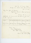 1862-01-14 Lieutenant Colonel C.S. Edwards recommends Francis G. Warren for surgeon by C. S. Edwards