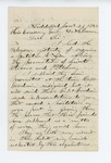 1862-01-23 E.H. Banks writes Governor Washburn regarding Biddeford petition by E. H. Banks