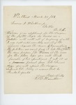 1862-03-28  S.C. Hamilton recommends Dr. Francis Warren for a position as surgeon