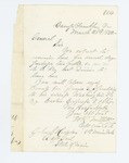 1862-03-28 Captain Henry Millett requests bounty payment for James Spaulding by Henry R. Millett