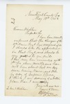 1862-05-12  Dr. Francis Warren requests a transfer to the 11th Regiment