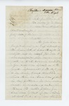 1862-05-26   Chaplain John Adams writes to Governor Washburn