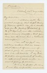 1862-05-27  Mr. Stackpole writes Governor Washburn opposing the promotion of Captain Henry Thomas