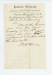 1862-05-27 Henry Thomas writes Colonel E.K. Harding to request a position in the 16th Maine Regiment by Henry G. Thomas