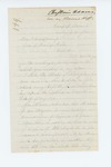 1862-06-17  Chaplain John Adams writes Governor Washburn regarding an appointment for his son