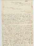 1862-06-19   Lieutenant William E. Stevens writes Governor Washburn about his troubles